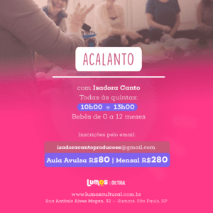 Acalanto, com Isadora Canto