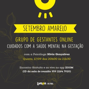 Setembro Amarelo - Grupo de Gestantes Online